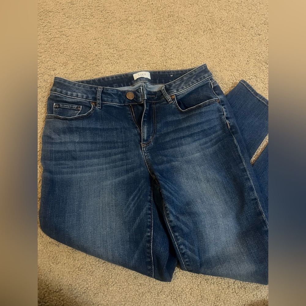 Loft curvy skinny jeans